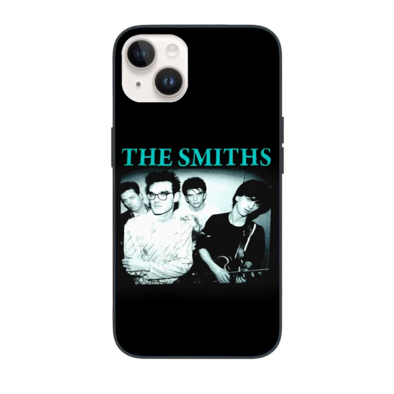 Iconic Black and White Portrait of The Smiths Alternative Rock Band iPhone Case