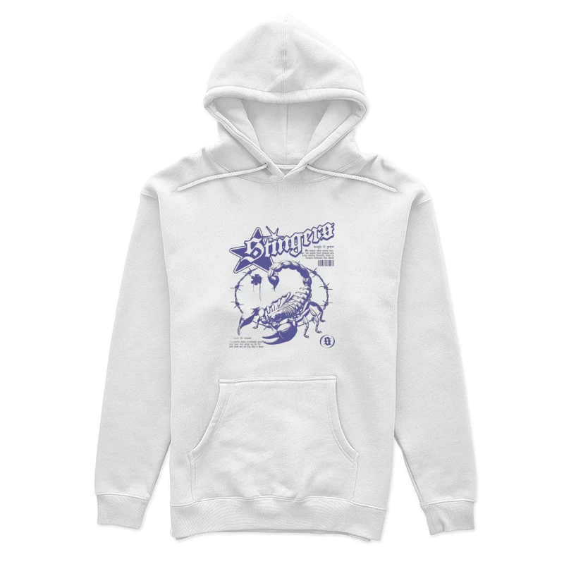 Design de scorpion avec étoile et fil barbelé Femme Sweat à capuche