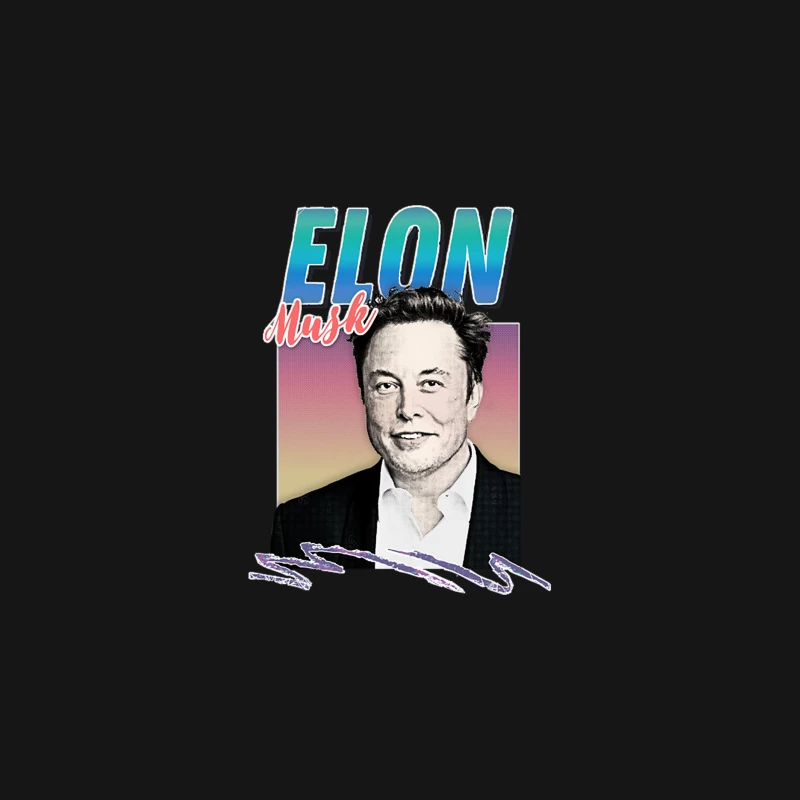 Elon Musk 90s Style Aesthetic Design Desk Mat