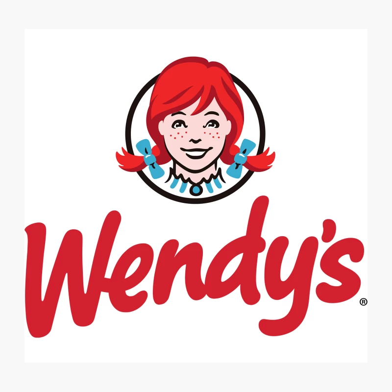Wendy's Logo Throw Pillow