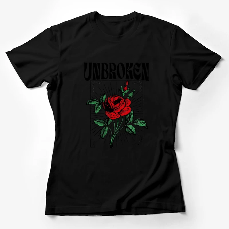 Ungebrochene Schönheit der Rose Damen T-Shirt