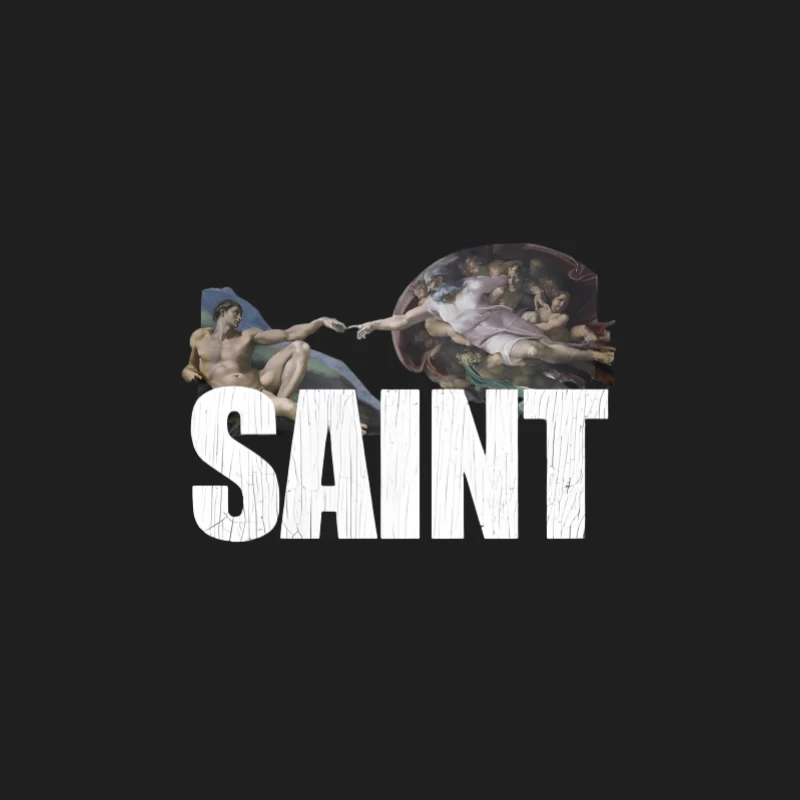 La Création d'Adam avec texte SAINT Homme Débardeur