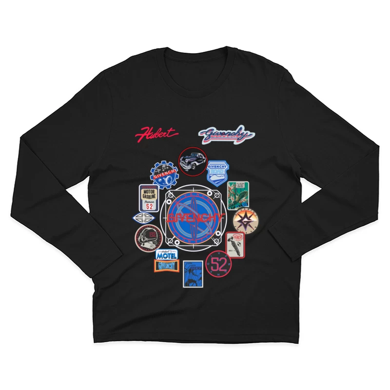 Givenchy Retro Kollektion Herren Langarm T-Shirt
