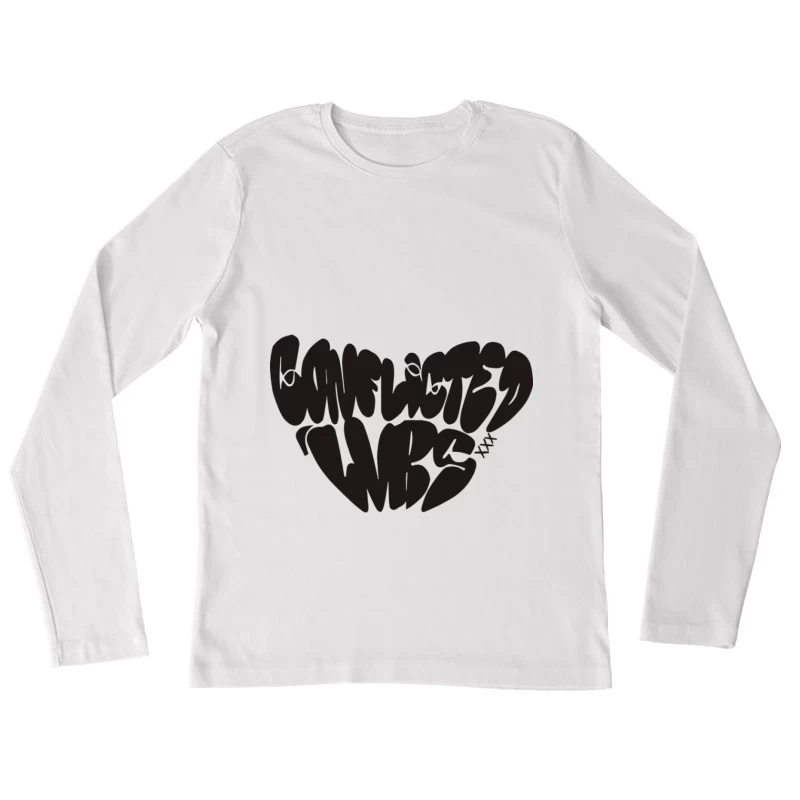 Konfliktkunstdesign Damen Langarm T-Shirt