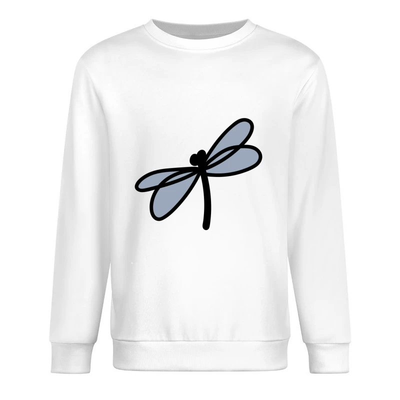 Libellule stylisée en vol Homme Sweat-shirt à enfiler