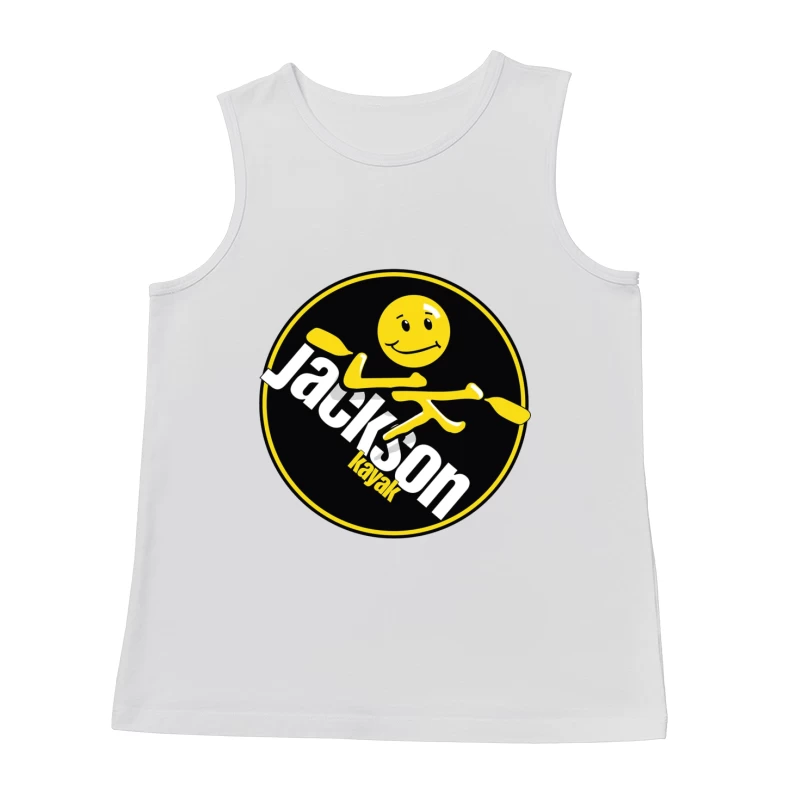 Jackson Kayak Sports Logo with Yellow Smiley Design Male Tank Top