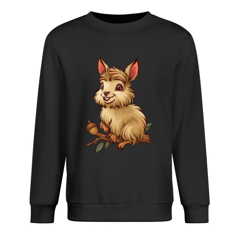 Simpatico scoiattolo sui rami Felpa pullover Uomo