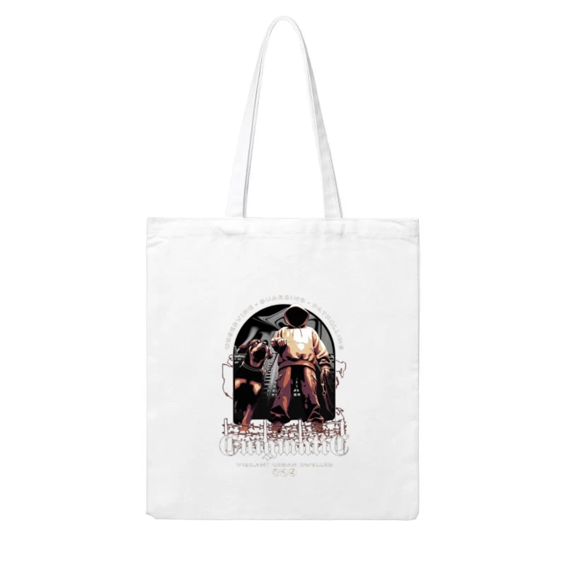 Urban Hip-Hop Street Art with Chains and Graffiti Elements Cotton Tote Bag