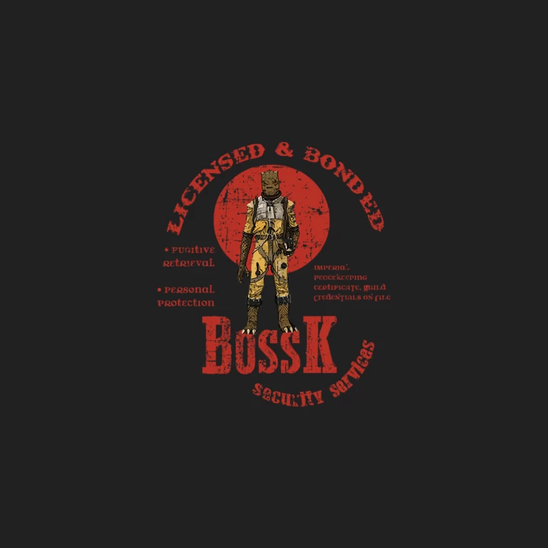 Bossk Security Services distressed Bucket Hat