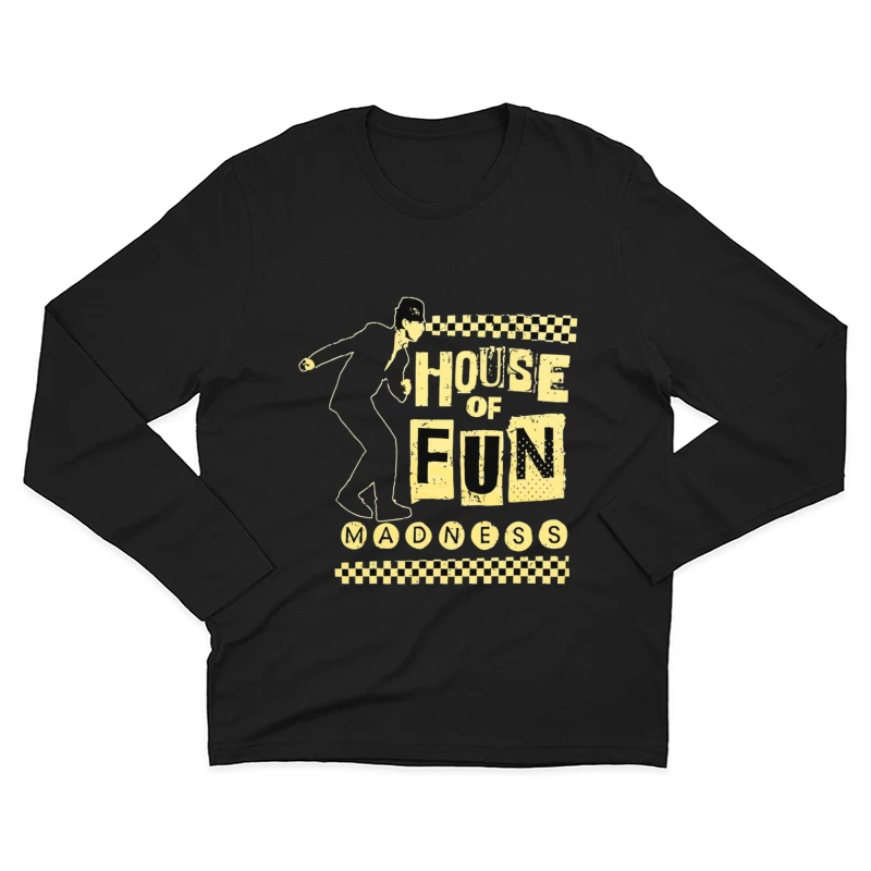 Madness - House of Fun Vintage Band Logo Design Male Long Sleeve T-Shirt