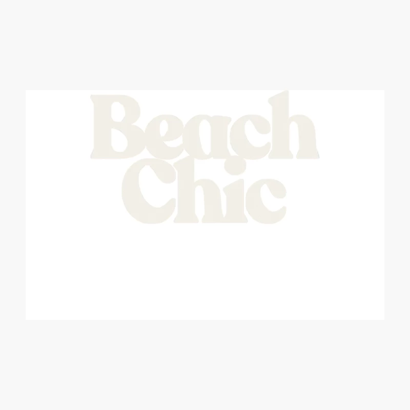 Beach Chic - Summer Typographic Design Travel Mug