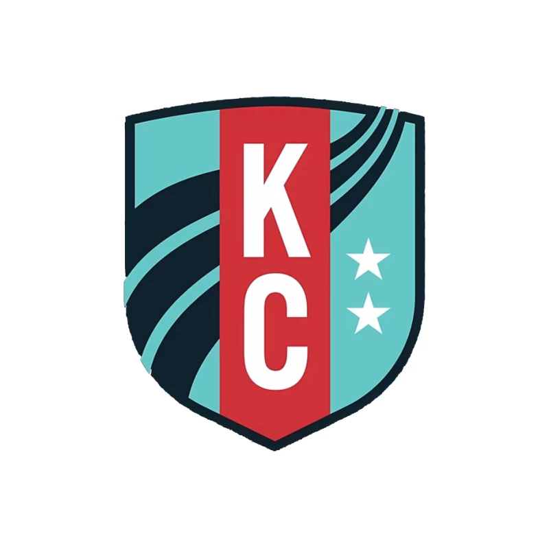 KC Sports Shield Logo with Stars Pin