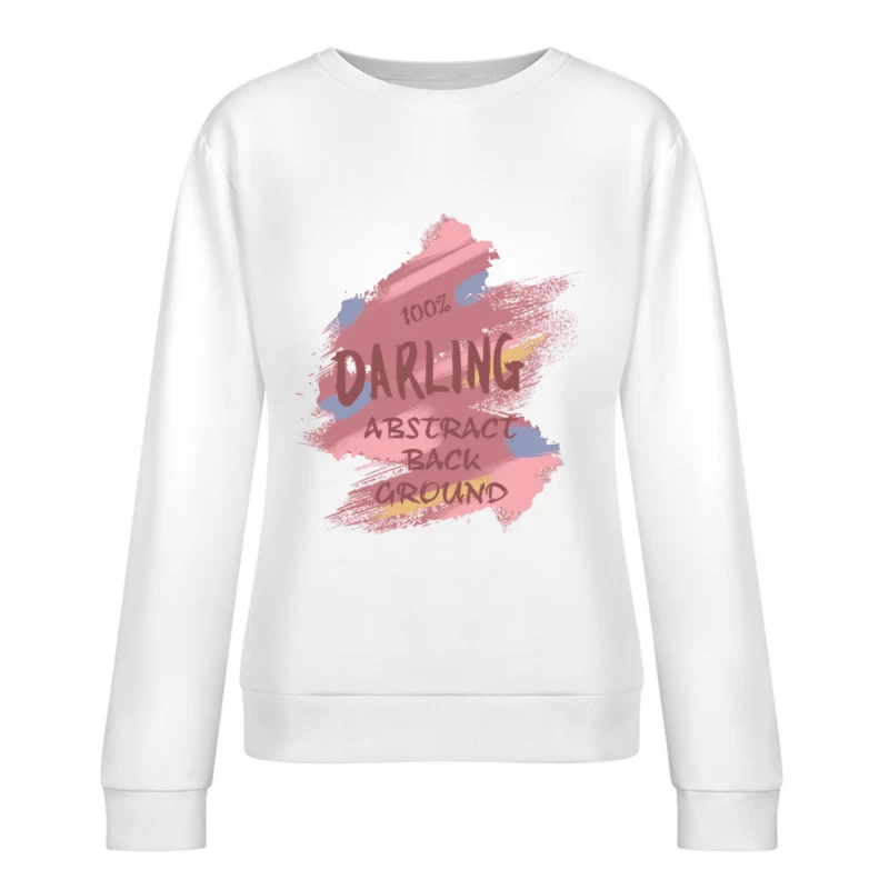 Abstrakte Kunsthintergrund Illustration Damen Pullover Sweatshirt