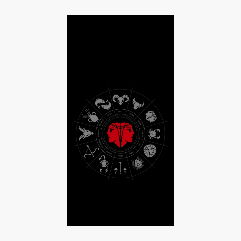 Gemini Zodiac iPhone Case