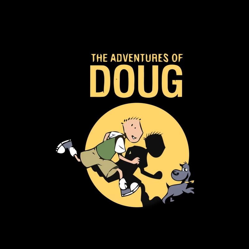 The Adventures of Doug - Classic 90s Animated Series Logo Tapestry