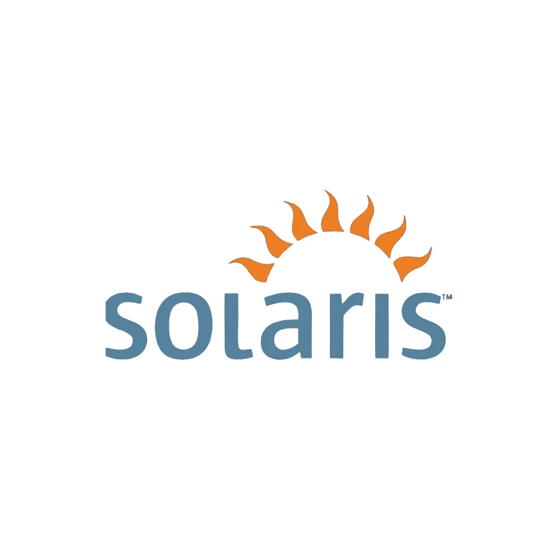 Solaris Operating System Logo with Sun Symbol Desk Mat