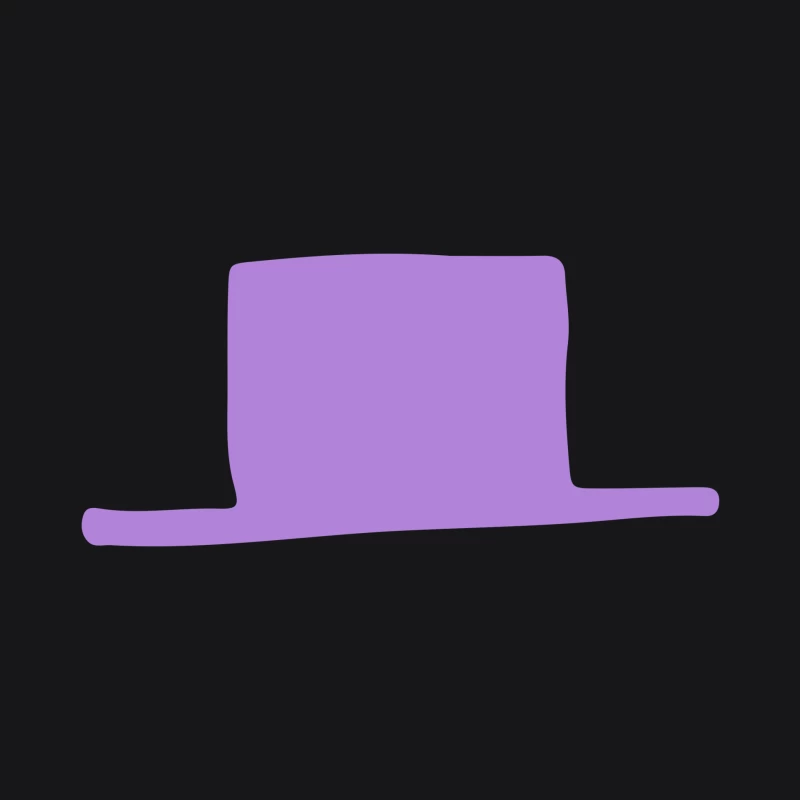 Chapeau haut de forme violet Homme Sweat à capuche
