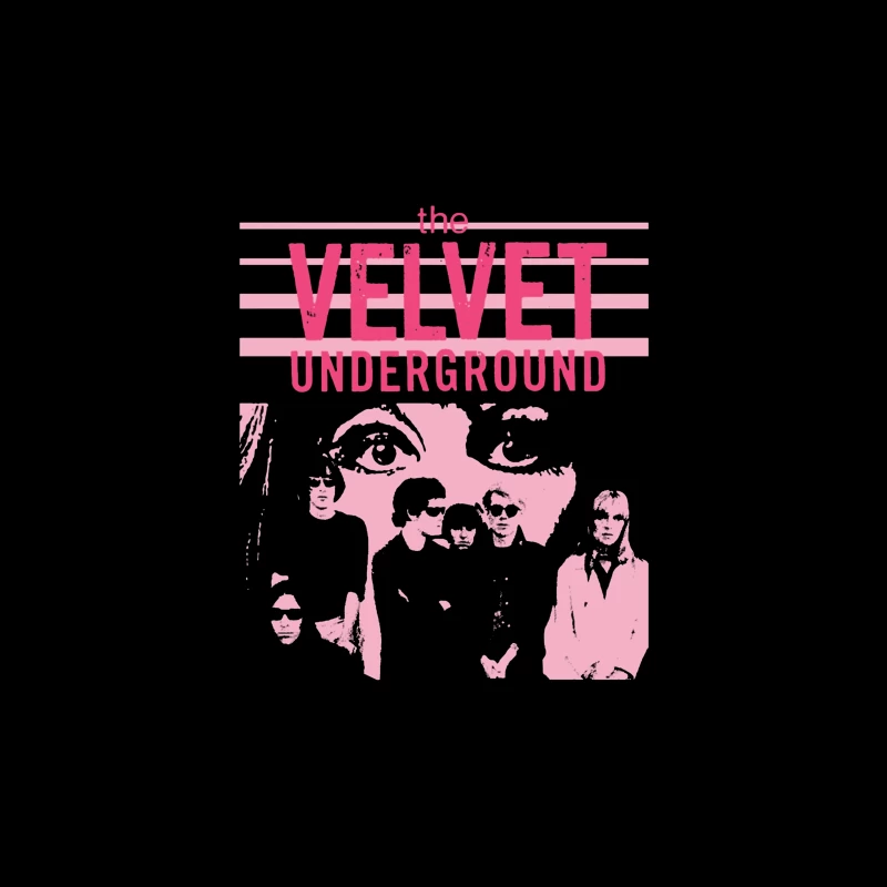 The Velvet Underground Vintage Pink Album Art Design Tapestry