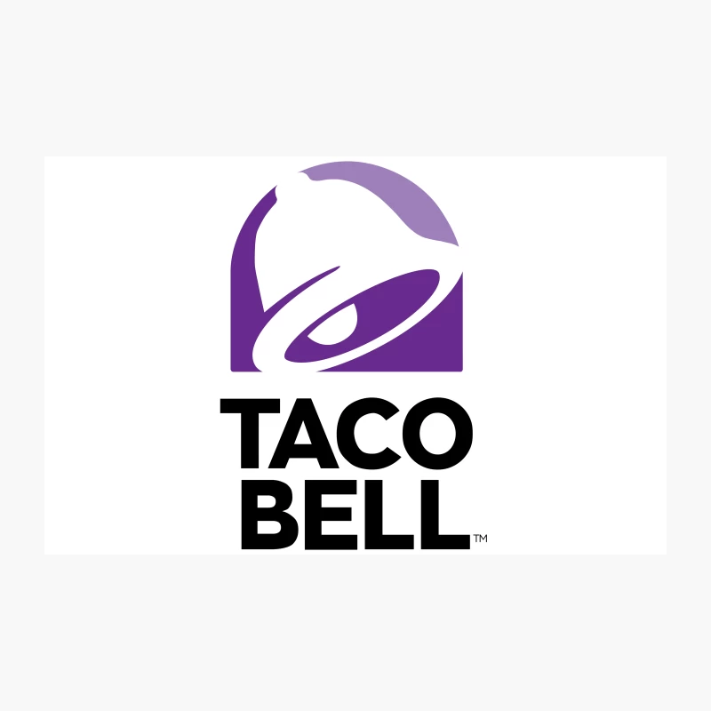 Taco Bell Purple Bell Logo Design Travel Mug
