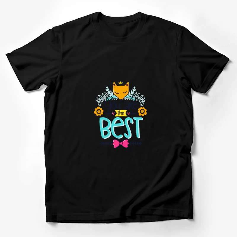 Motif mignon de renard avec message inspirant Homme T-Shirt