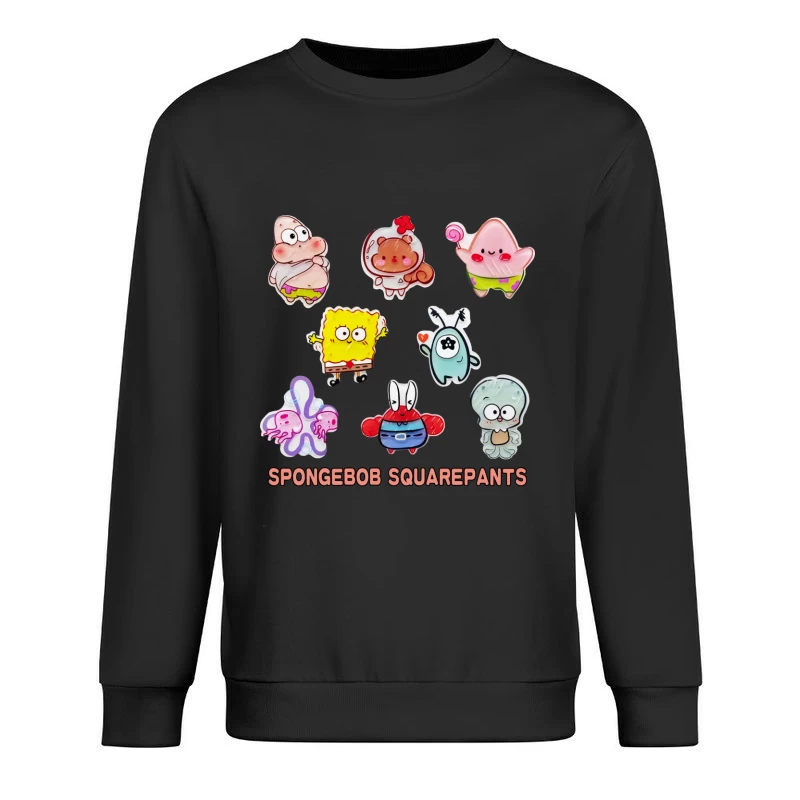 Niedliche SpongeBob Charaktere Herren Pullover Sweatshirt