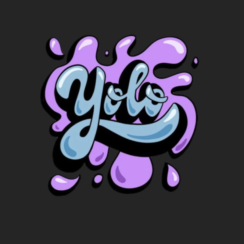 Stylisches Yolo-Graffiti-Design Herren Pullover Sweatshirt