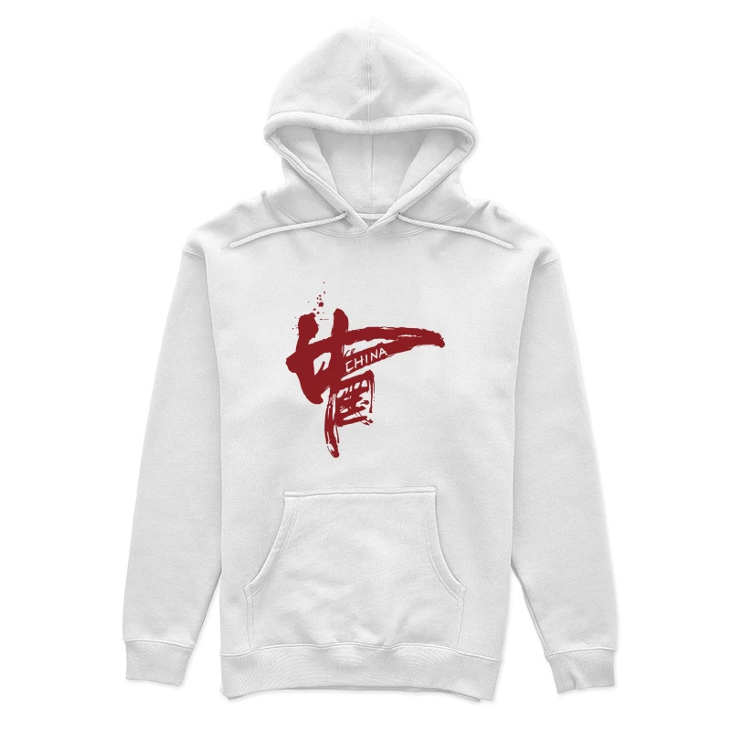 Rote Kalligrafie von China Damen Pullover Hoodie