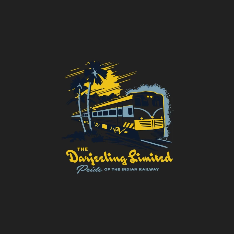 Vintage Travel Poster: The Darjeeling Limited Train of Indian Railways Bucket Hat
