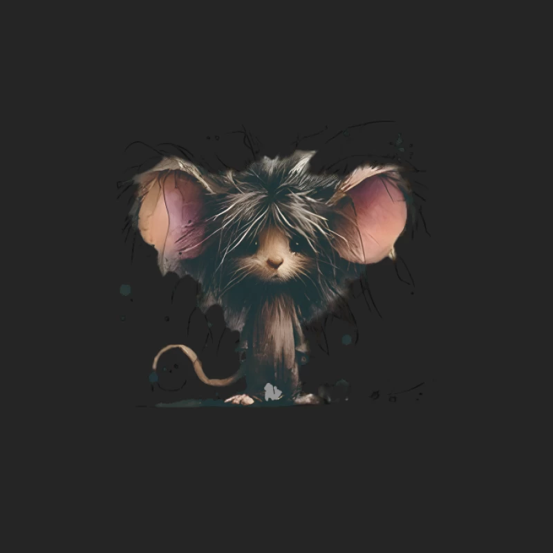 Adorable souris à fourrure avec de grandes oreilles Homme Sweat-shirt à enfiler