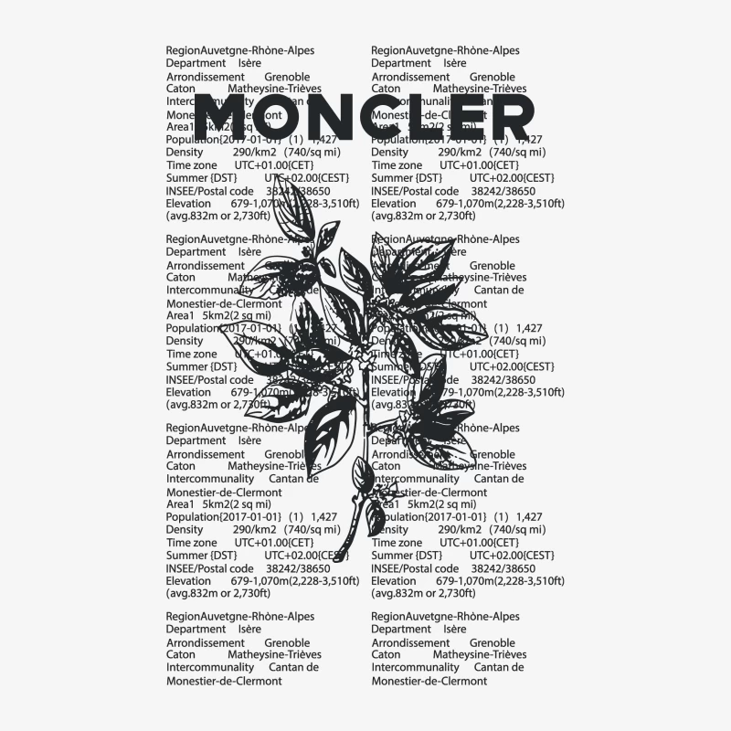 Moncler-Design mit botanischen und textuellen Elementen Damen Pullover Sweatshirt