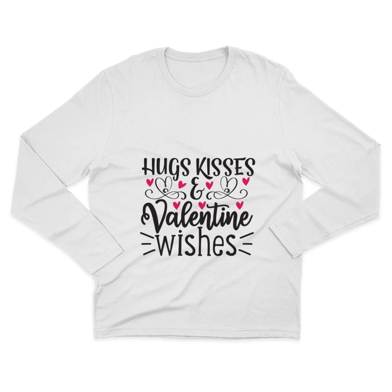 Amour et souhaits de la Saint-Valentin Homme Manches Longues T-Shirt