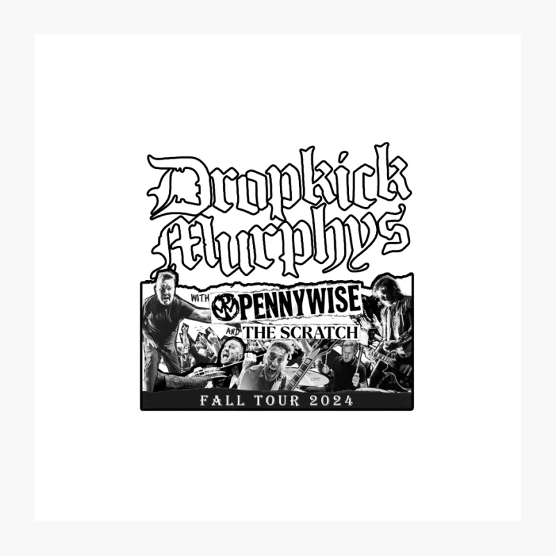 DROPKICK MURPHYS with PENNYWISE and The SCRATCH Fall TOUR CONCERT 2024 Pin
