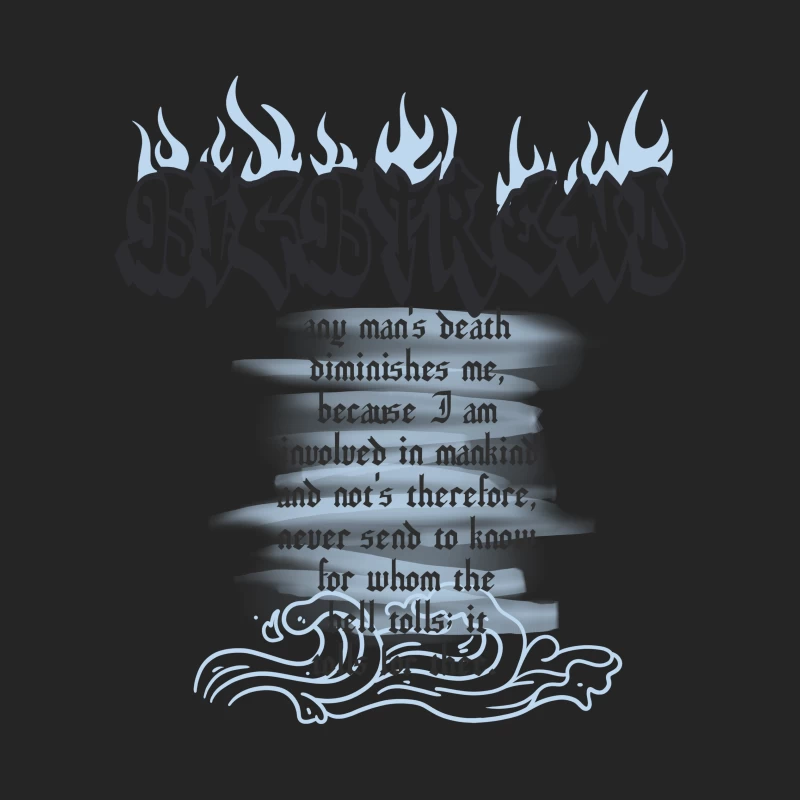 Todeszitat von John Donne im gotischen Stil Herren Pullover Sweatshirt