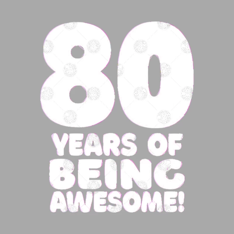 80 Years Of Being Awesome - Funny Birthday Design Male Pullover Hoodie