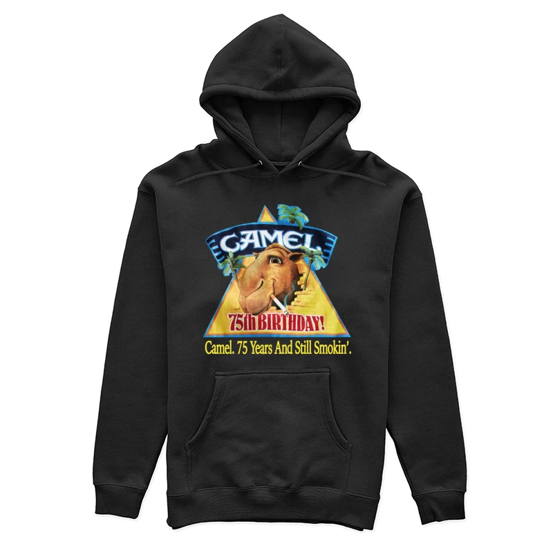 Camel Cigarettes 75th Anniversary Vintage Advertisement with Mascot Female Pullover Hoodie