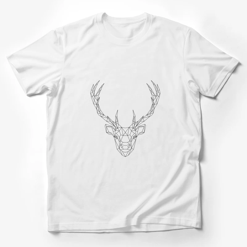 Design géométrique de tête de cerf Homme T-Shirt