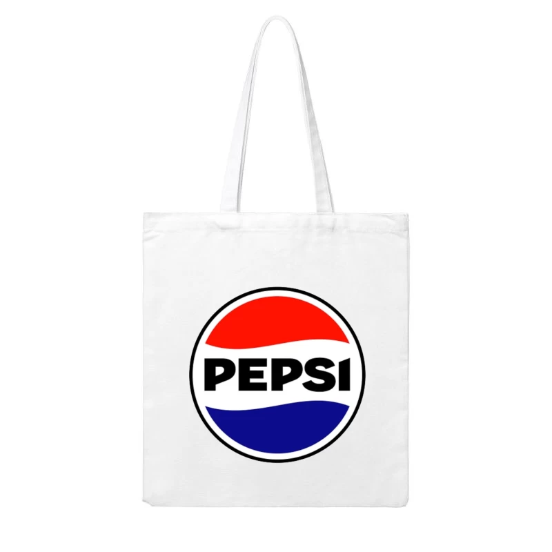 Classic Pepsi Cola Circular Logo Design Cotton Tote Bag