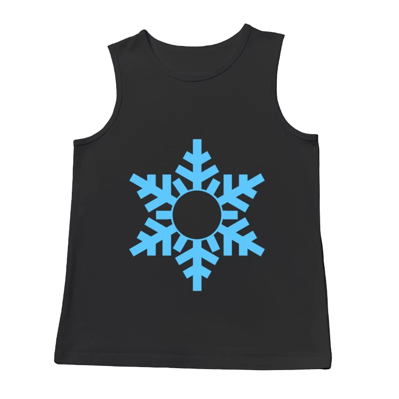 Flocon de neige bleu stylisé Homme Débardeur