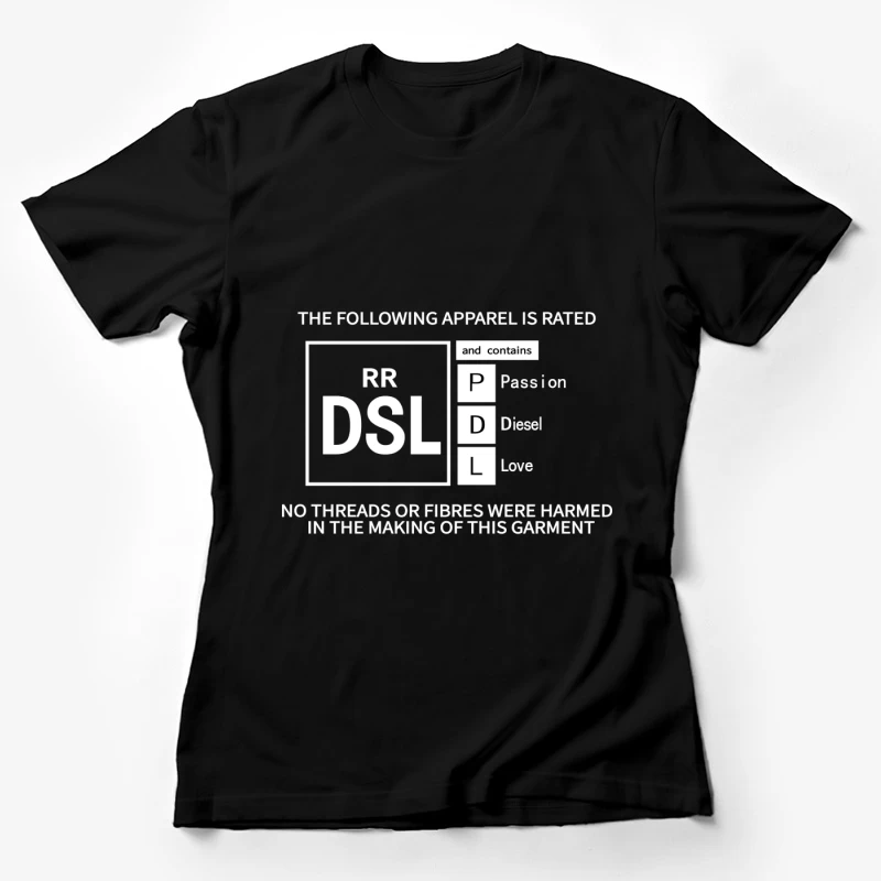 Modeetikett mit humorvollen Elementen Damen T-Shirt