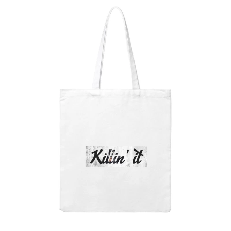 Urban Graffiti Art with Motivational Typography Cotton Tote Bag