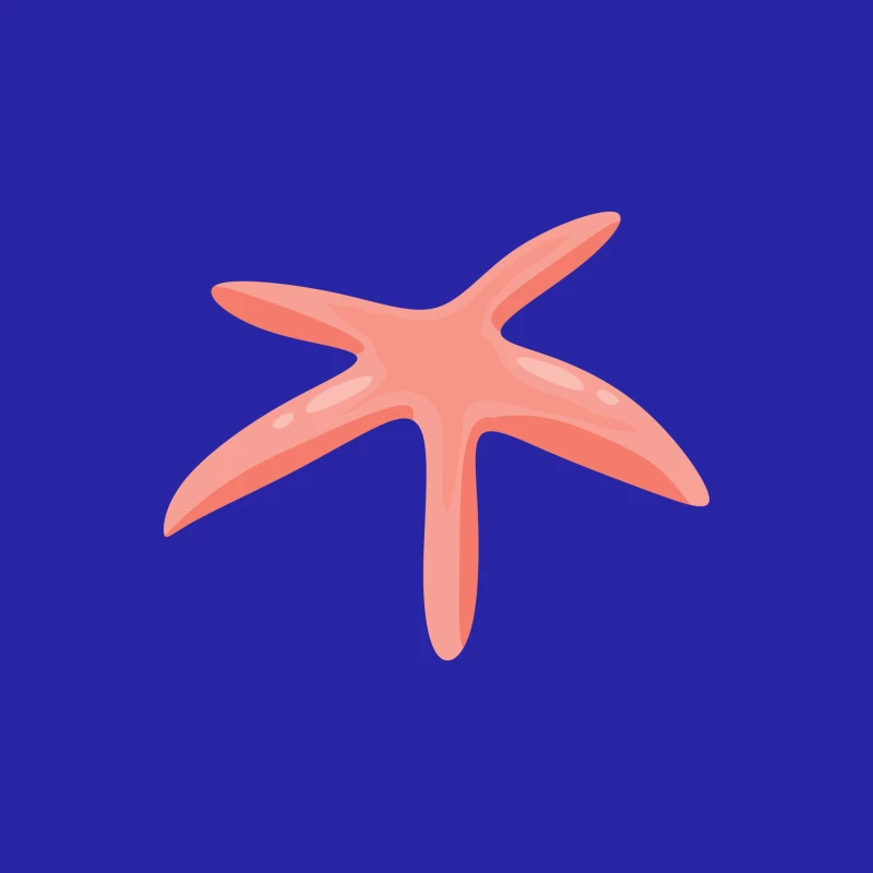 Étoile de mer rose sur fond transparent Homme Débardeur