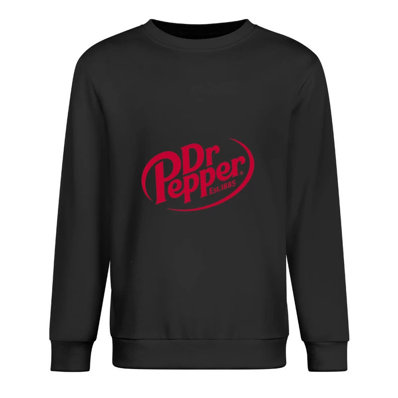 Dr Pepper Classic Red Logo Design - Established 1885 Male Pullover Sweatshirt