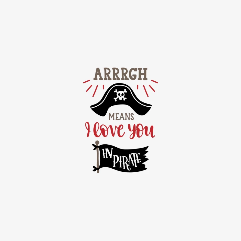 Expression pirate d'amour Femme Manches Longues T-Shirt