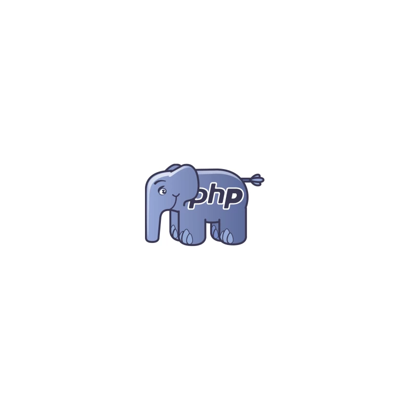 PHP Programming Language Elephant Mascot Logo iPhone Case