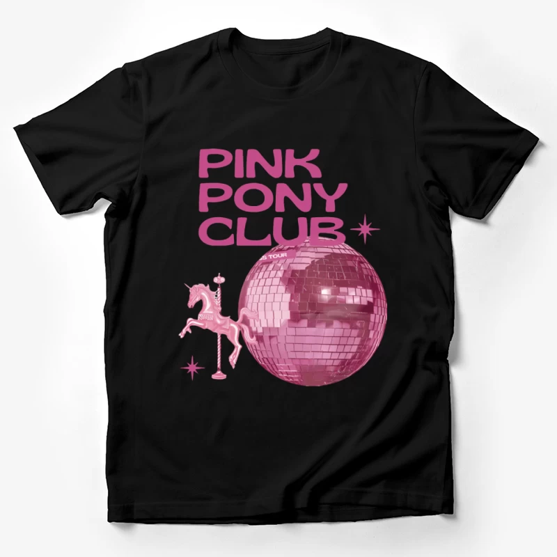 Retro Pink Pony Club Design Herren T-Shirt