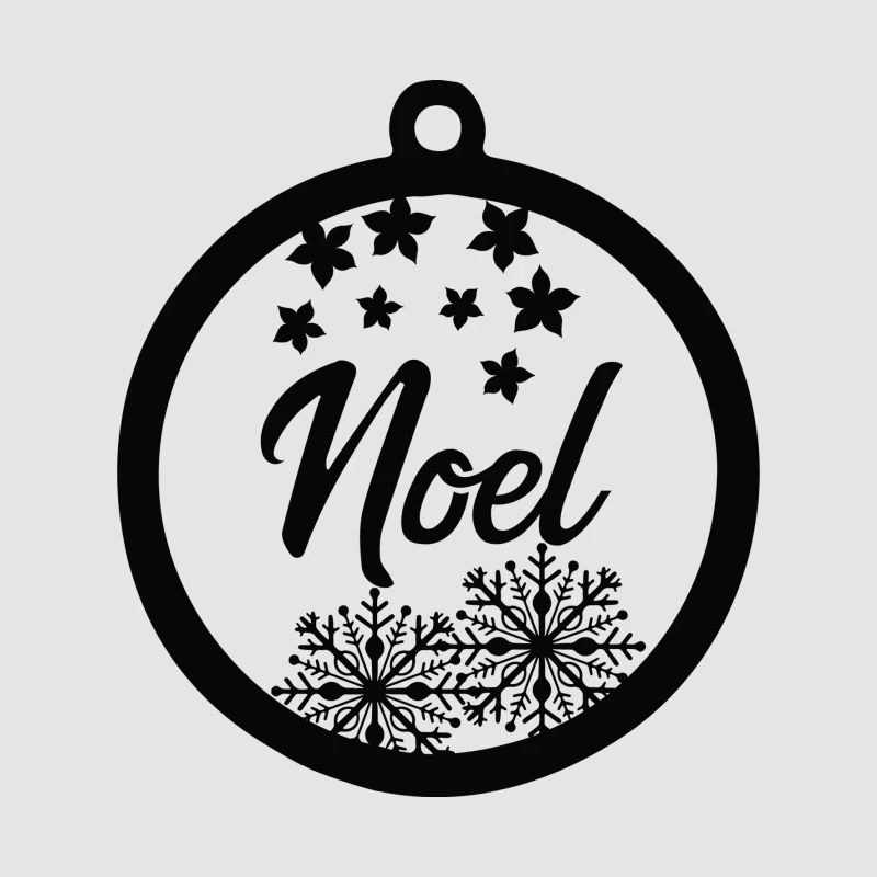 Décoration de Noël avec flocons et étoiles Homme Sweat à capuche