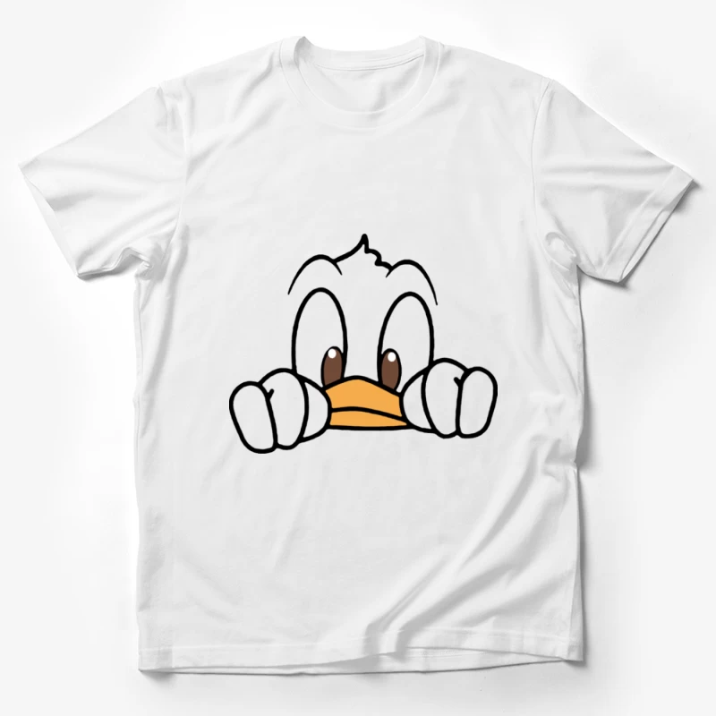 Niedliche Ente schaut hervor Herren T-Shirt