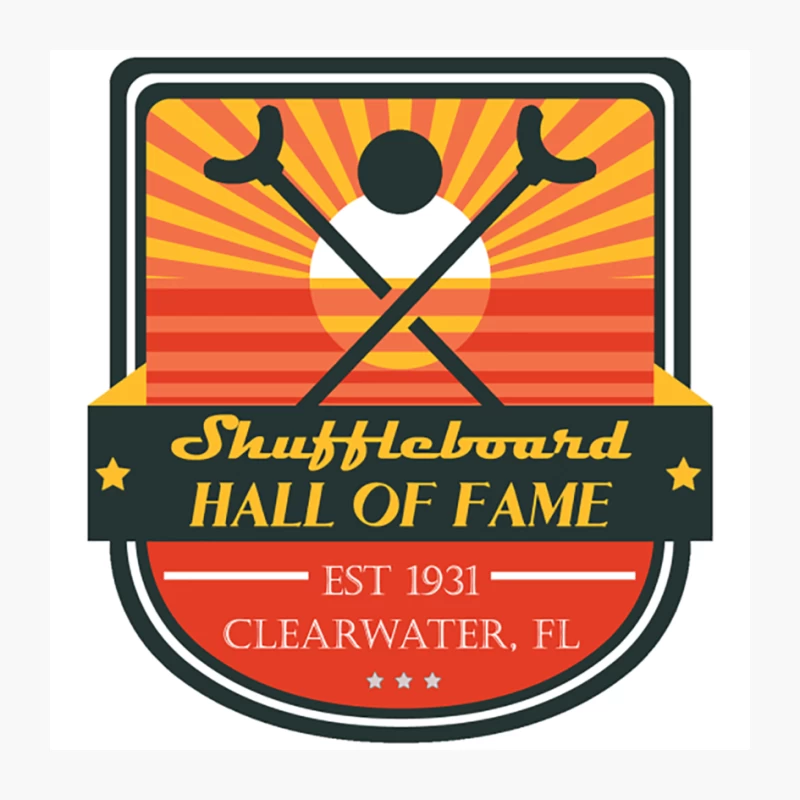 Shuffleboard Hall of Fame Pin