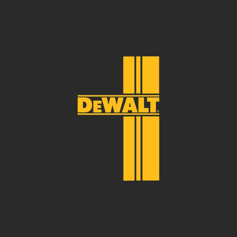 DeWalt Power Tools Brand Logo in Yellow Baseball Cap