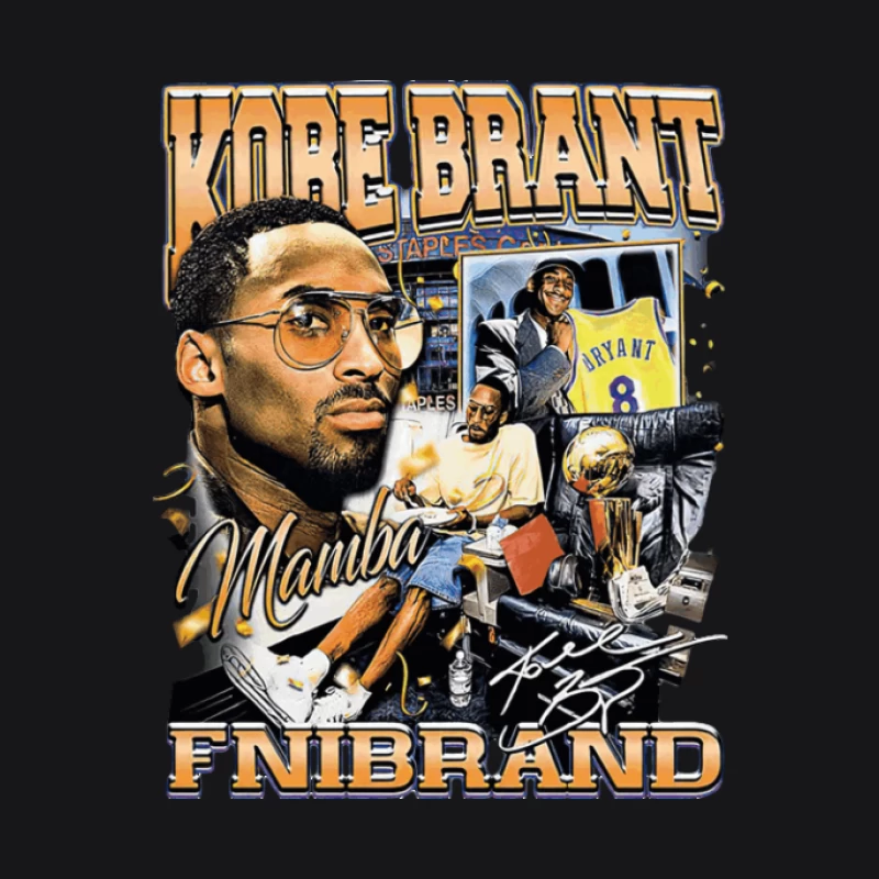 Kobe Bryant Vintage Design mit Lebender Collage Herren Pullover Hoodie